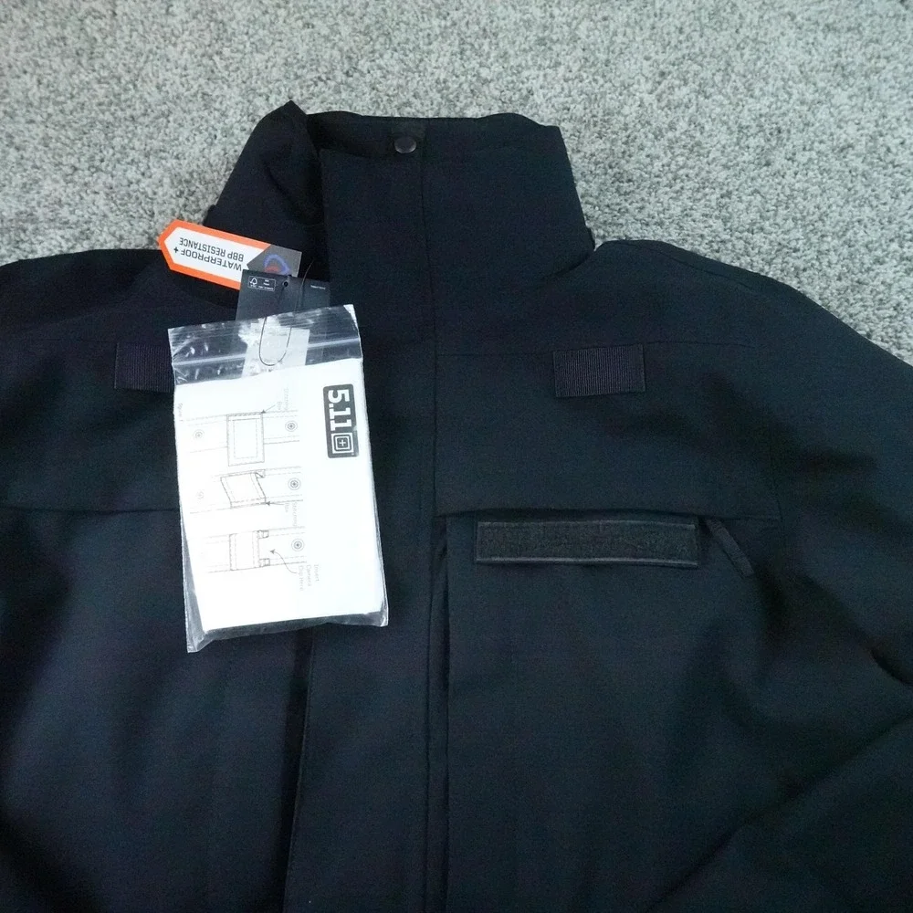 NEW 5.11 Tactical Jacket Mens S Blue Waterproof 3 In 1 Parka 2.0 Coat Rain Shell
